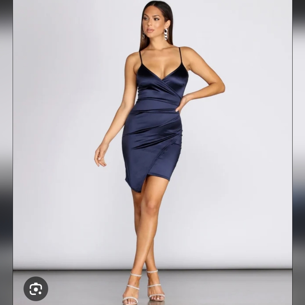 Honey and Rosie Midnight Asymmetrical Dress